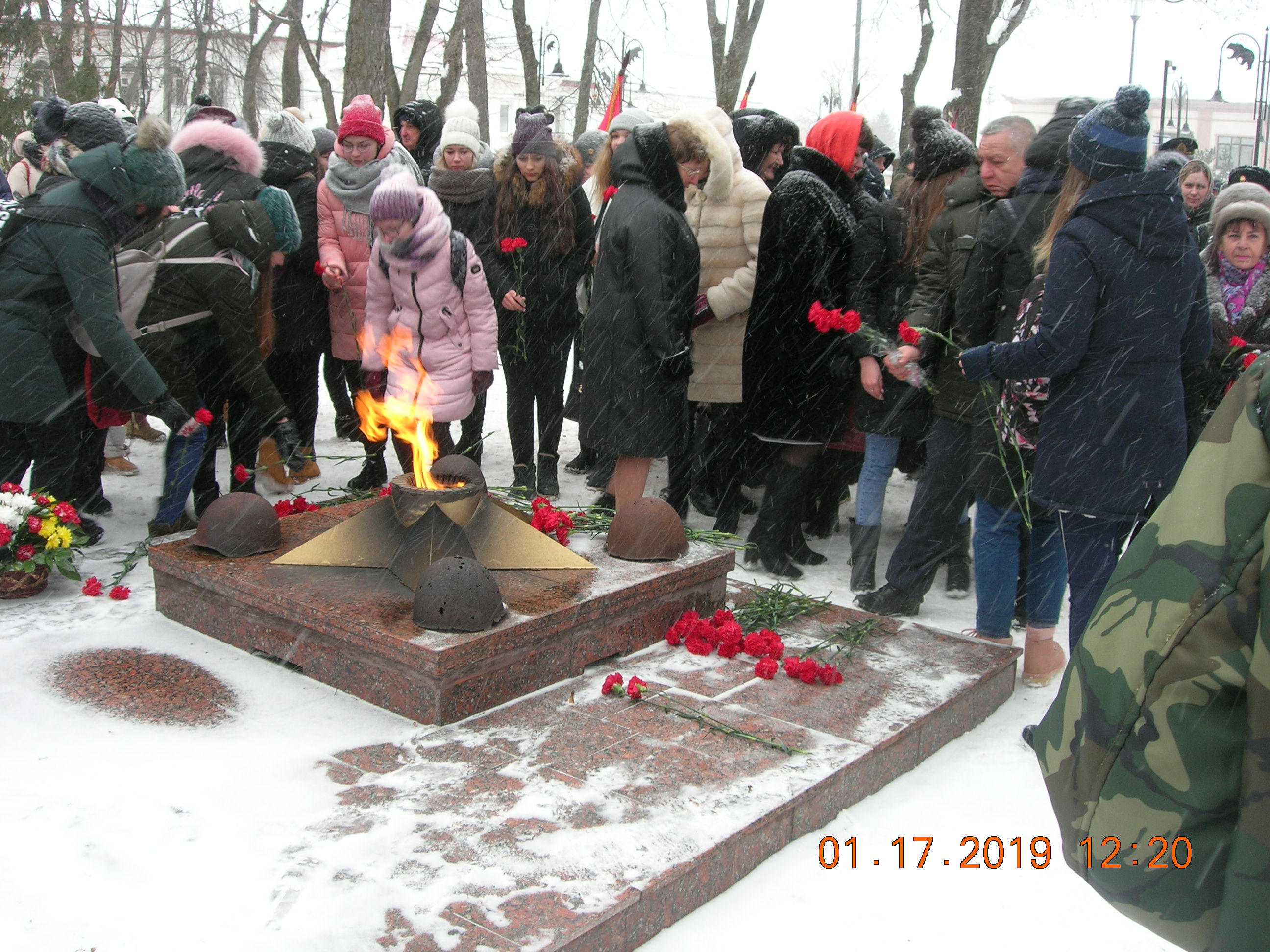 В Рузе на площади Партизан состоялся торжественный митинг