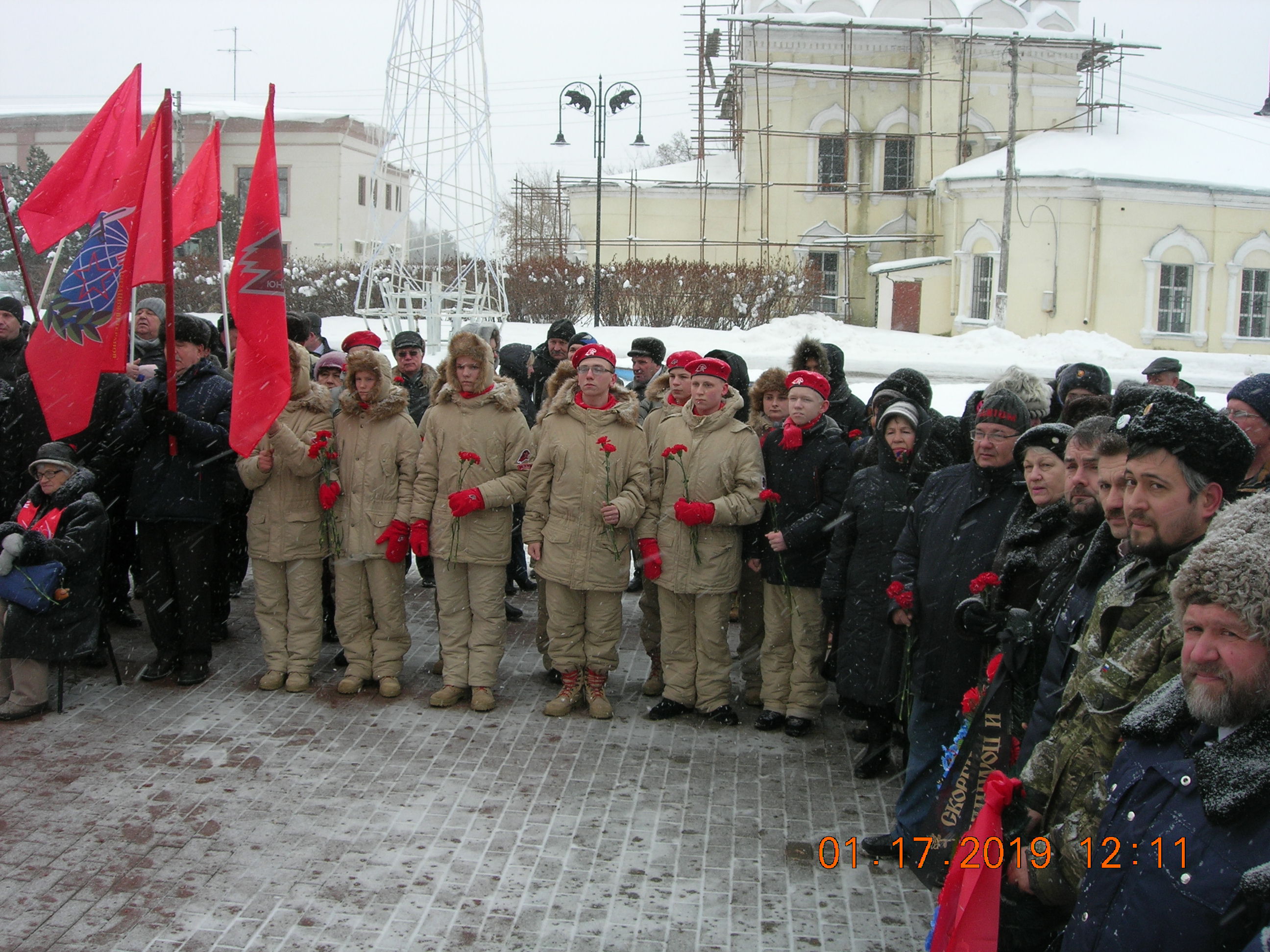 В Рузе на площади Партизан состоялся торжественный митинг
