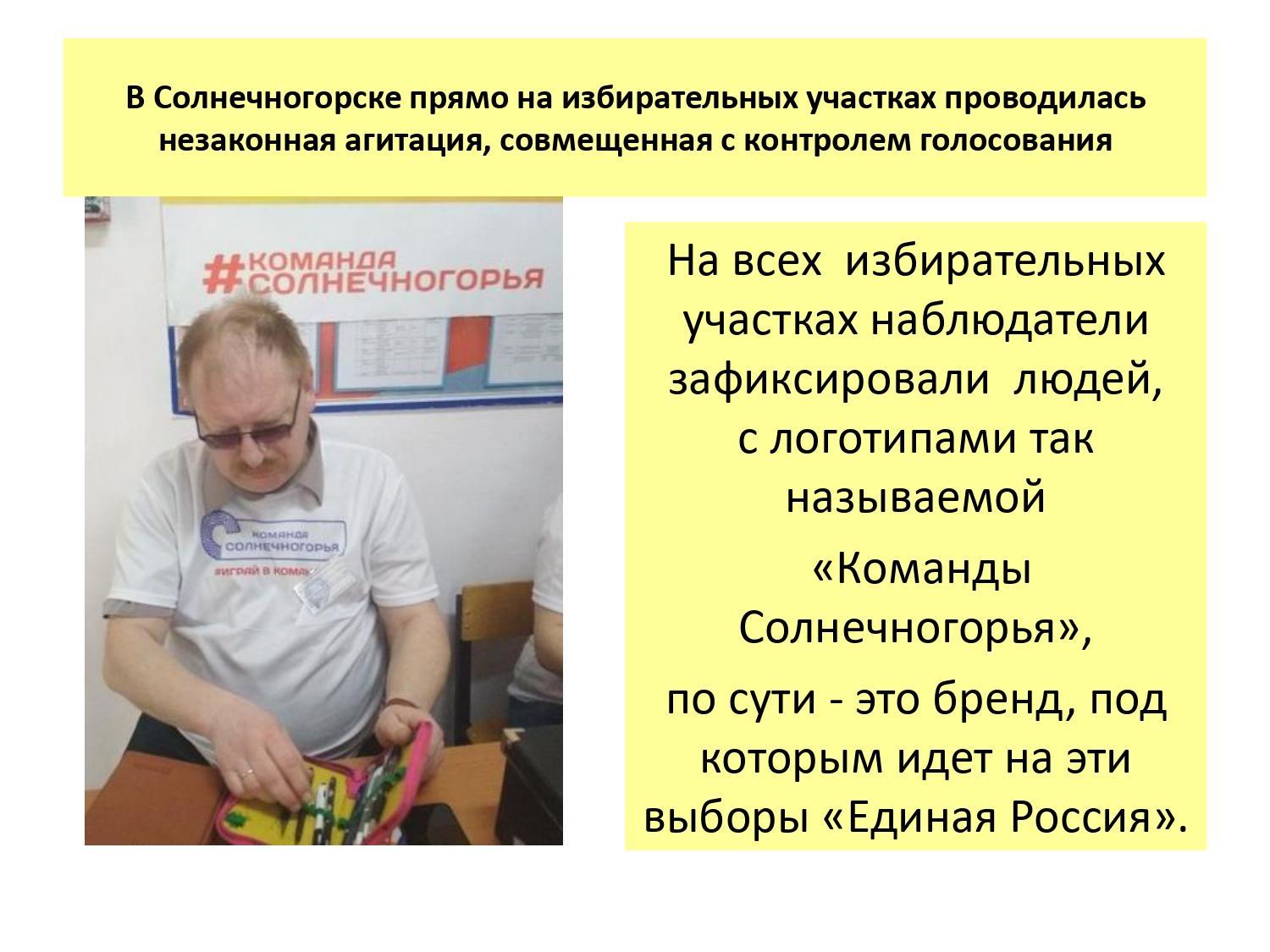 Выборы в Совет Депутатов г.о. Солнечногорск 14 апреля 2019 г.