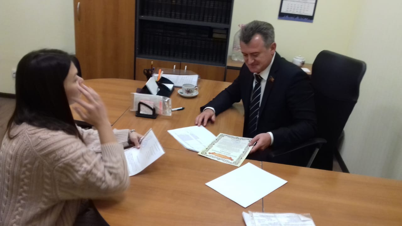 Депутат Мособлдумы провел очередной прием граждан в Пушкино