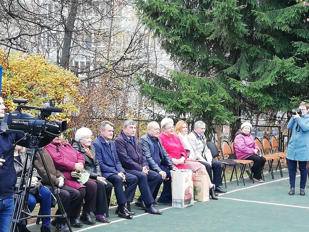 Константин Черемисов принял активное участие в открытии спортплощадки в детском саду во Фрязино