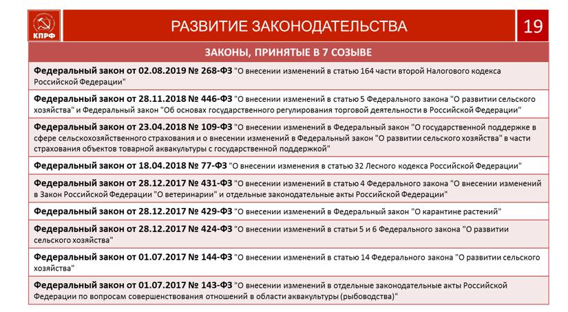 В.И. Кашин: Социально-экономическую программу КПРФ – в жизнь!