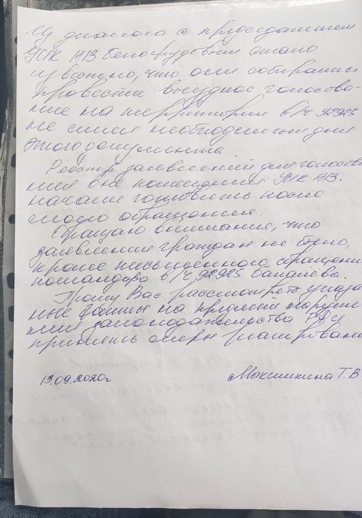Нарушения на выборах в Наро-Фоминске