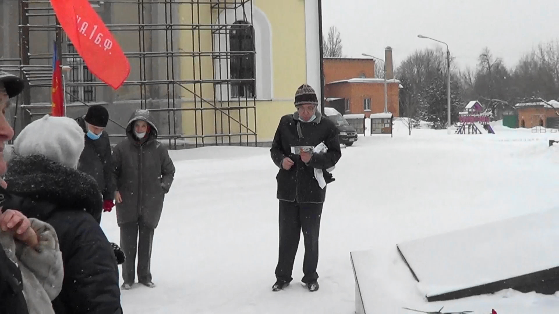 Возложение цветов в канун Дня защитника Отечества