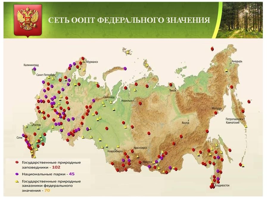 Особо охраняемые территории – уголки нетронутой природы