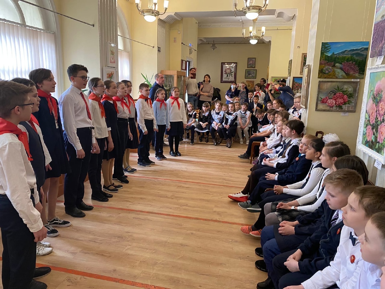 Посвящение школьников города Фрязино в Октябрята