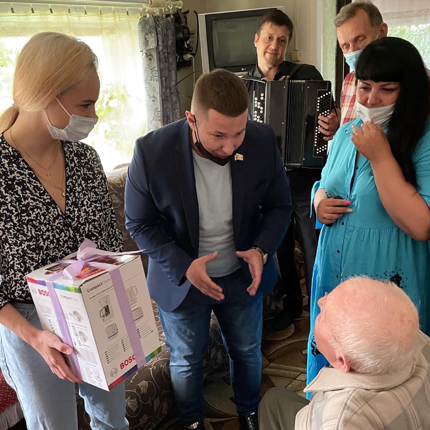 95 лет ветерану ВОВ Павлу Михайловичу Полежака!