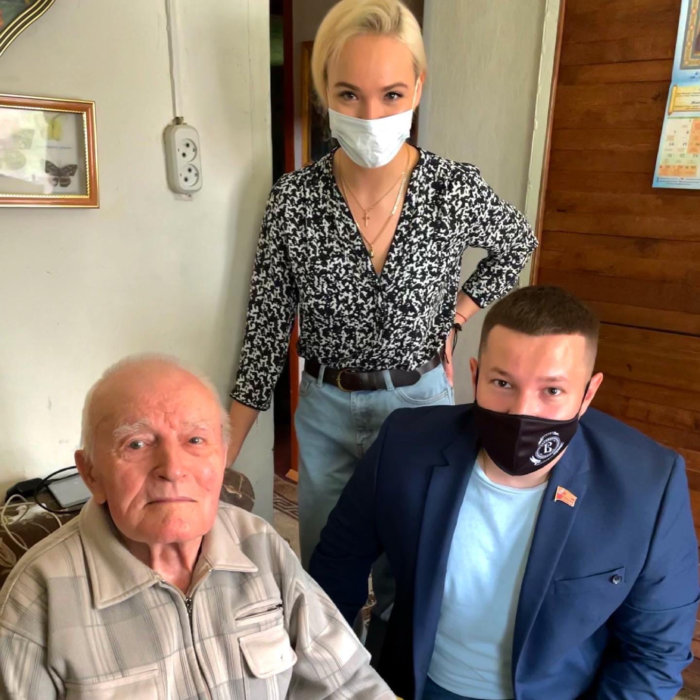 95 лет ветерану ВОВ Павлу Михайловичу Полежака!