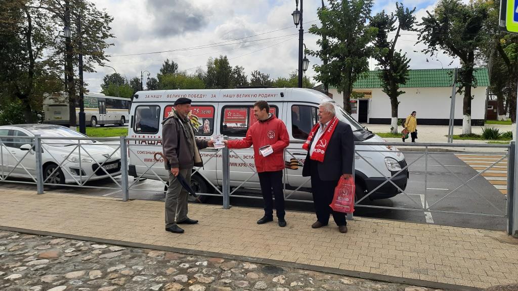 Агитация в Верее, Веселёво, Волчёнках и Устье