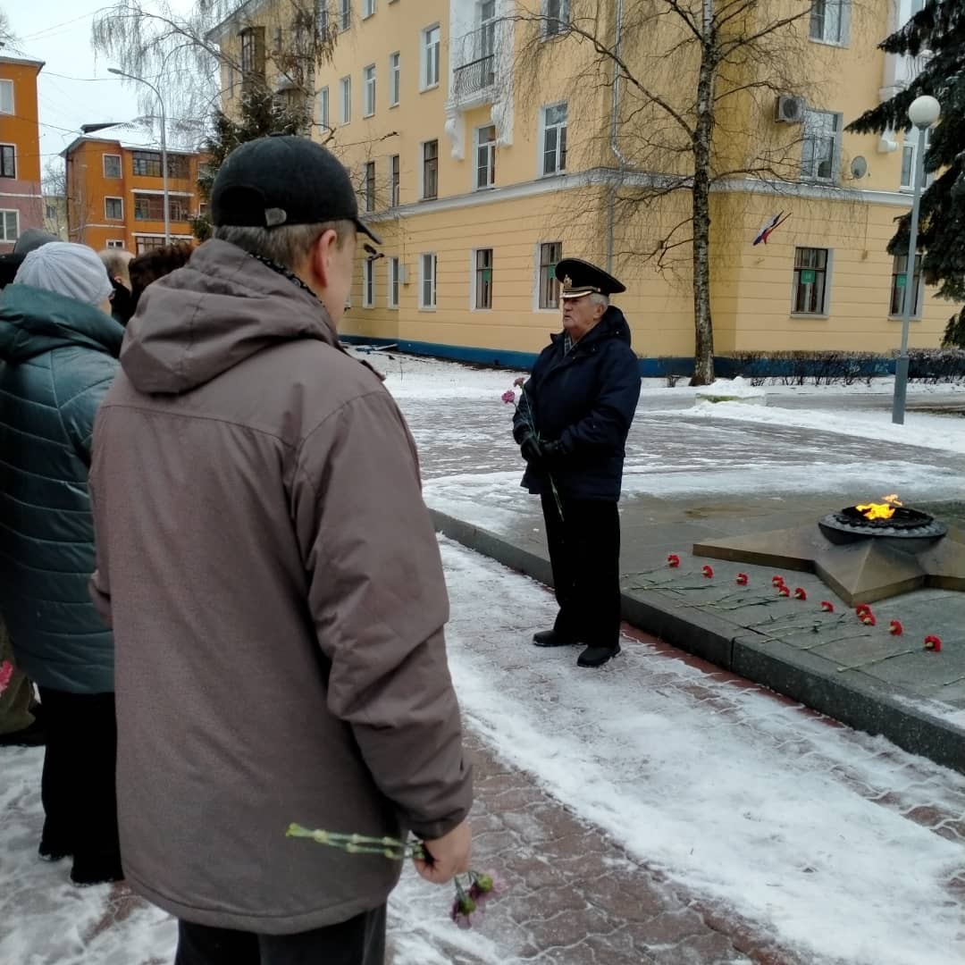 Акция в честь 80-летия контрнаступления советских войск под Москвой в Воскресенске
