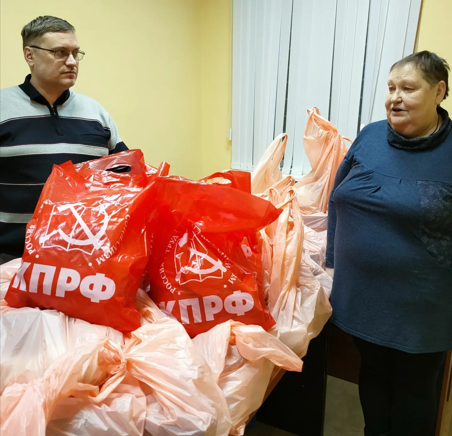 Продуктовые наборы Красковскому обществу инвалидов