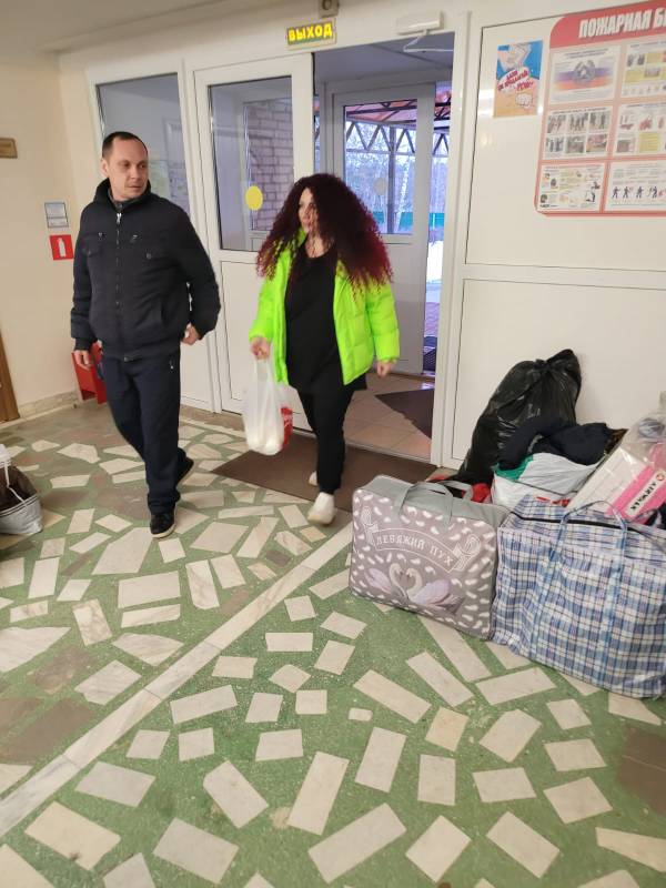 Гуманитарная помощь беженцам Донбасса из Подольска