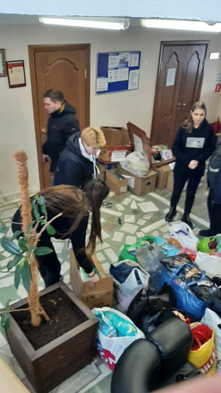 Гуманитарная помощь беженцам Донбасса из Подольска