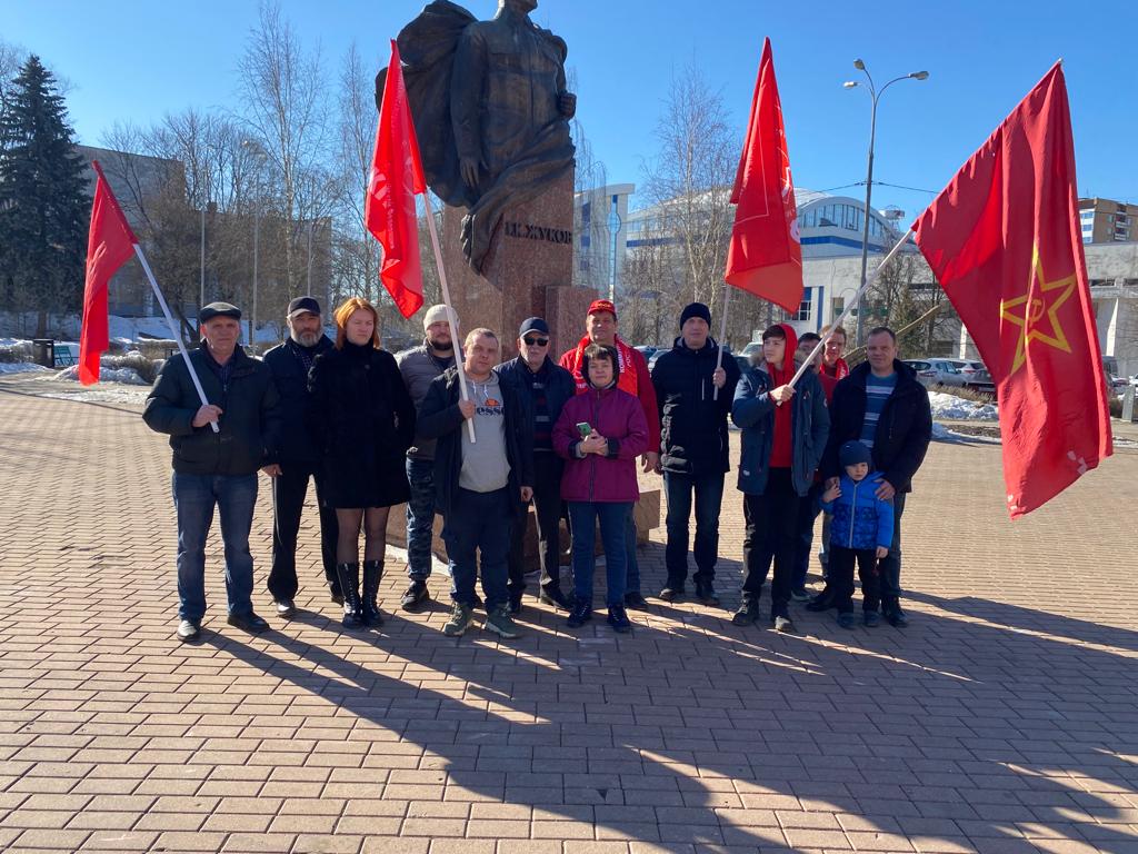 Автопробег коммунистов Одицово совместно с Рузой