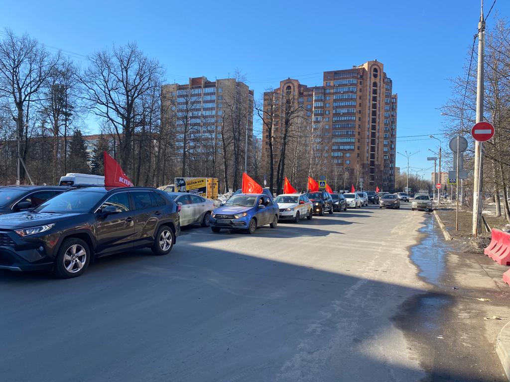 Автопробег коммунистов Одицово совместно с Рузой