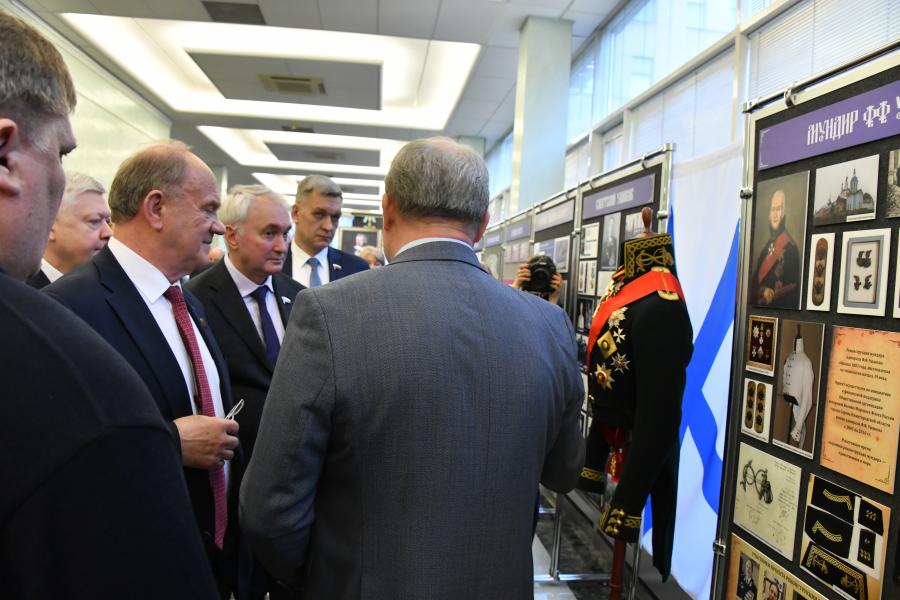 Г.А. Зюганов выступил на открывшейся в Госдуме выставке, посвящённой адмиралу Федору Ушакову