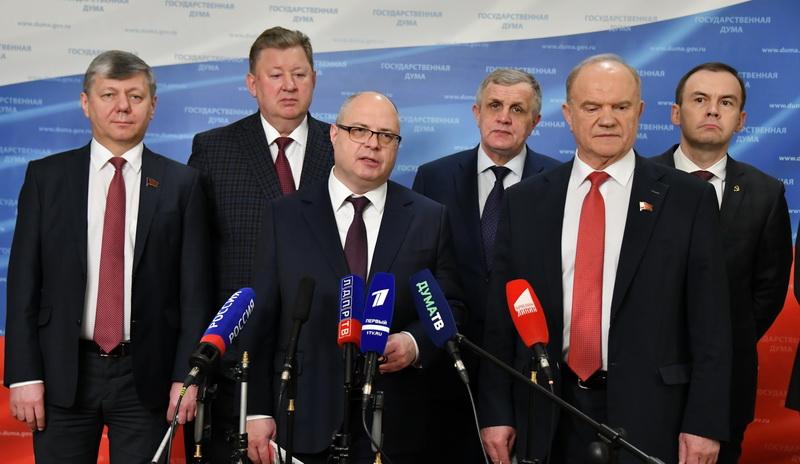 Брифинг Г.А. Зюганова в Госдуме после встречи с Председателем российского правительства М.В. Мишустиным