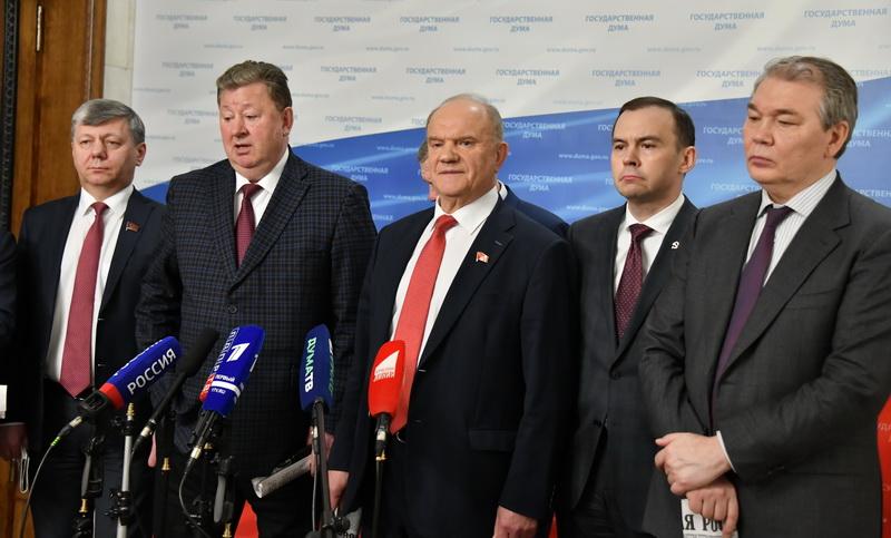 Брифинг Г.А. Зюганова в Госдуме после встречи с Председателем российского правительства М.В. Мишустиным