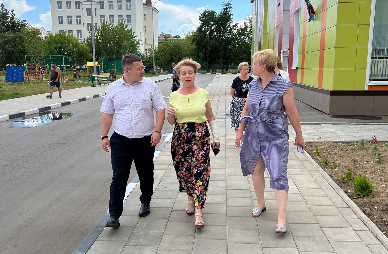Депутат Московской областной Думы Марк Черемисов посетил новый корпус детского сада «Ивушка» г.о. Лосино-Петровский