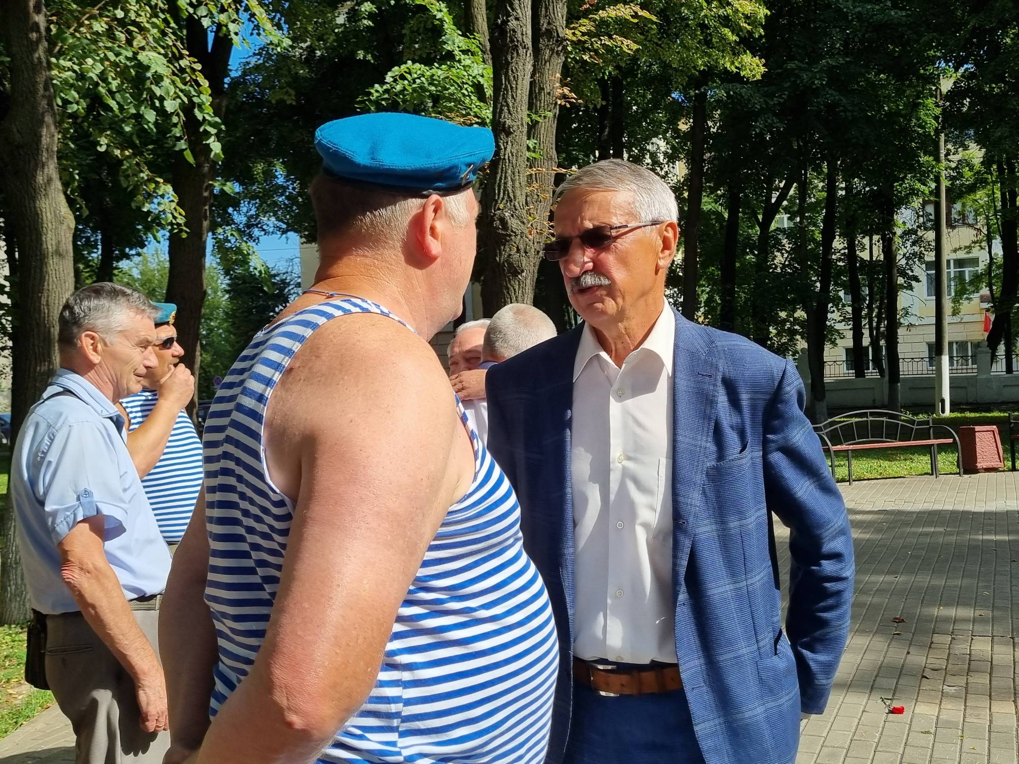 Первый секретарь Подольского ГК КПРФ Геннадий Соловьёв выступил на торжественном митинге, посвящённом Дню ВДВ