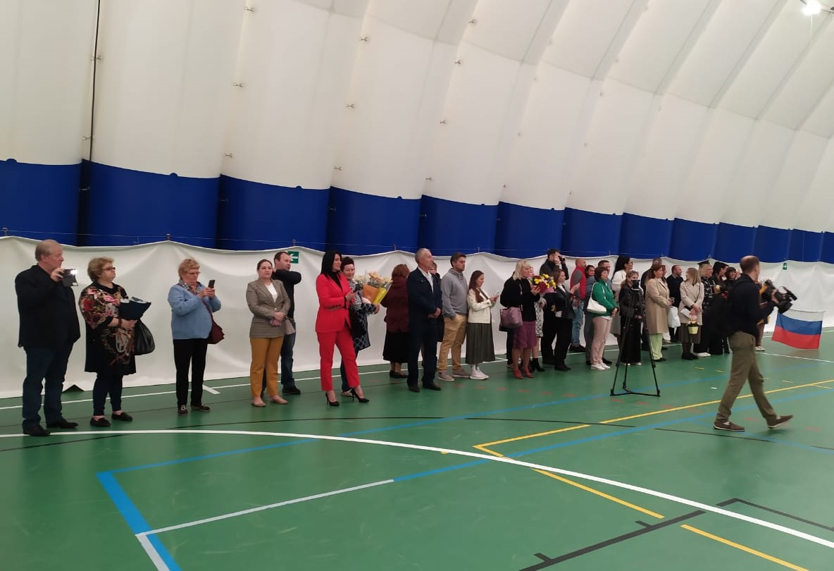 Линейка в кадетской школе в Пушкино