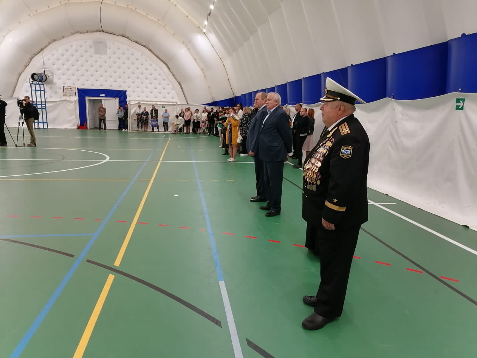 Линейка в кадетской школе в Пушкино