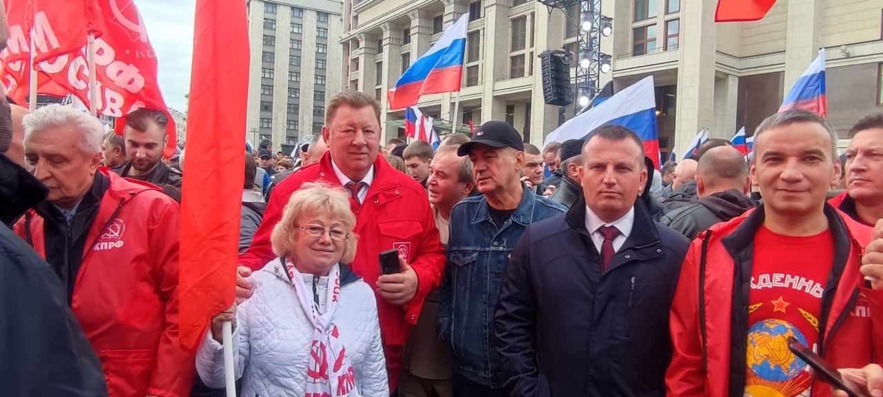 Г.А. Зюганов посетил патриотический митинг-концерт в центре Москвы