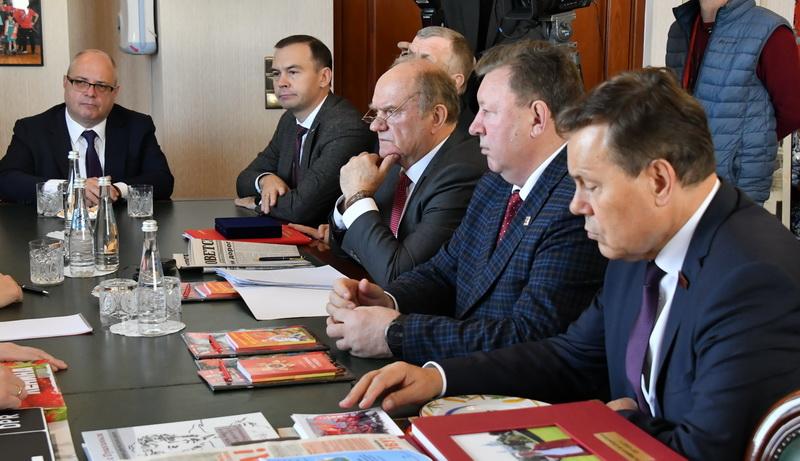 Министр экономического развития М.Г. Решетников встретился с депутатской фракцией КПРФ в Госдуме