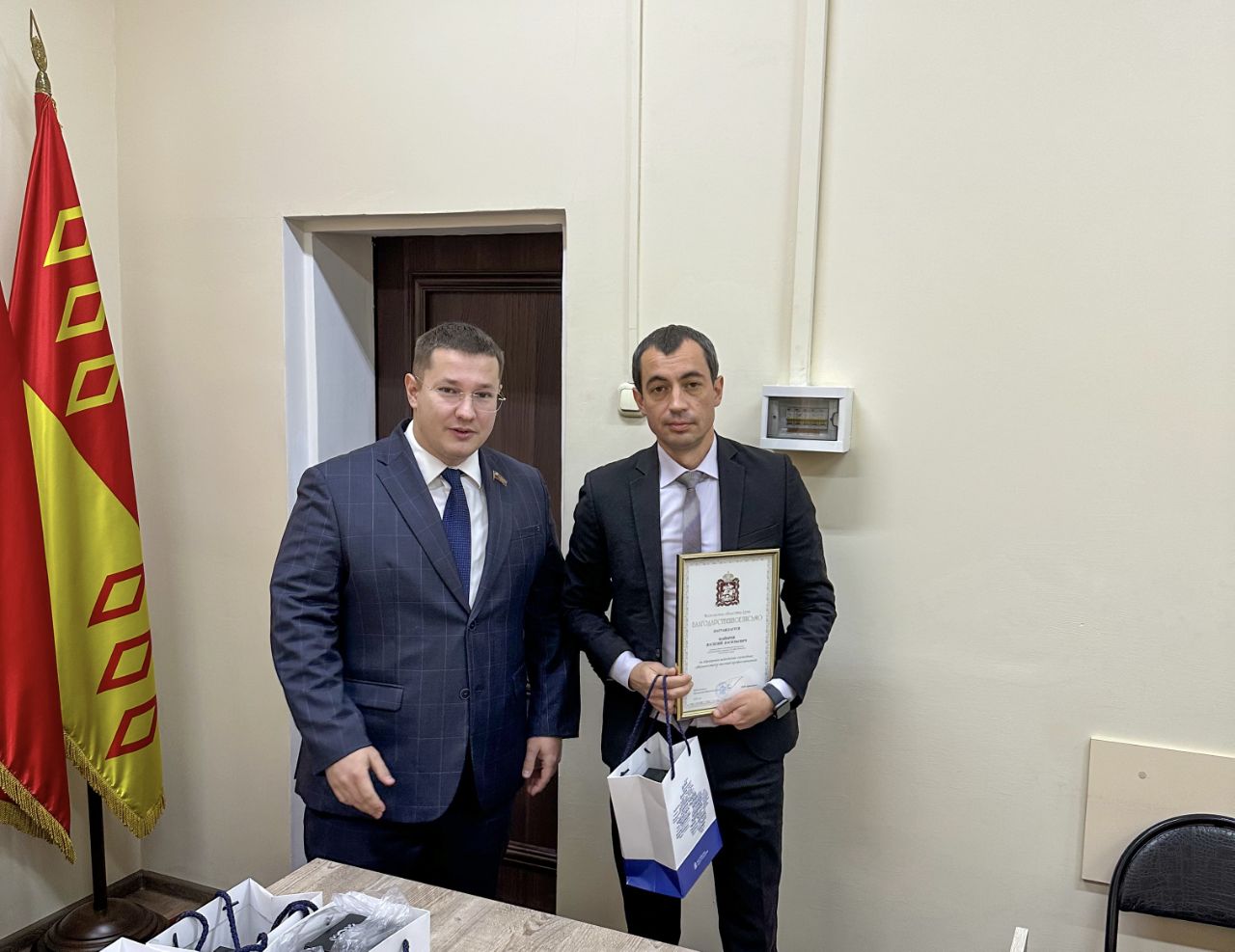Депутат Мособлдумы Марк Черемисов поздравил сотрудников МУ МВД России «Ногинское»