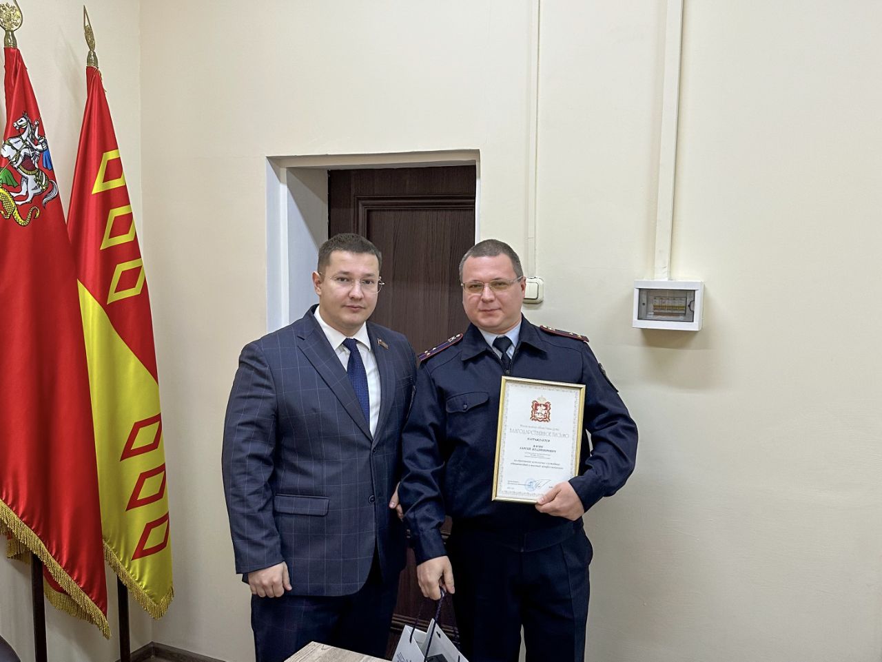 Депутат Мособлдумы Марк Черемисов поздравил сотрудников МУ МВД России «Ногинское»