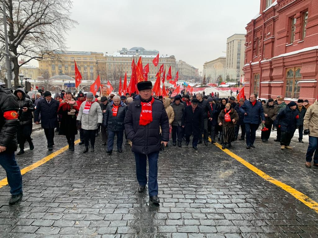 В Москве прошла торжественная акция, посвященная 143-й годовщине со Дня рождения И.В. Сталина