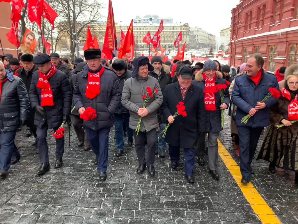 В Москве прошла торжественная акция, посвященная 143-й годовщине со Дня рождения И.В. Сталина