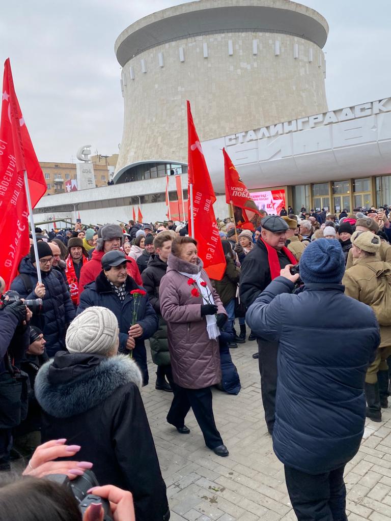 Информация об участии представителей МК КПРФ в мероприятиях в Сталинграде