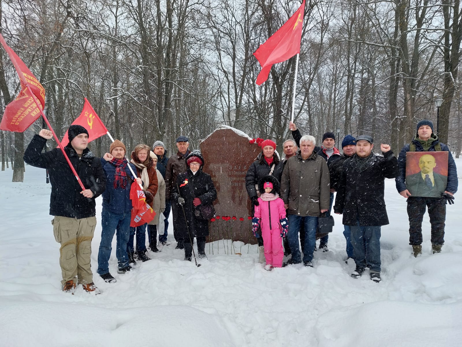 Жуковчане в память об отце всех народов
