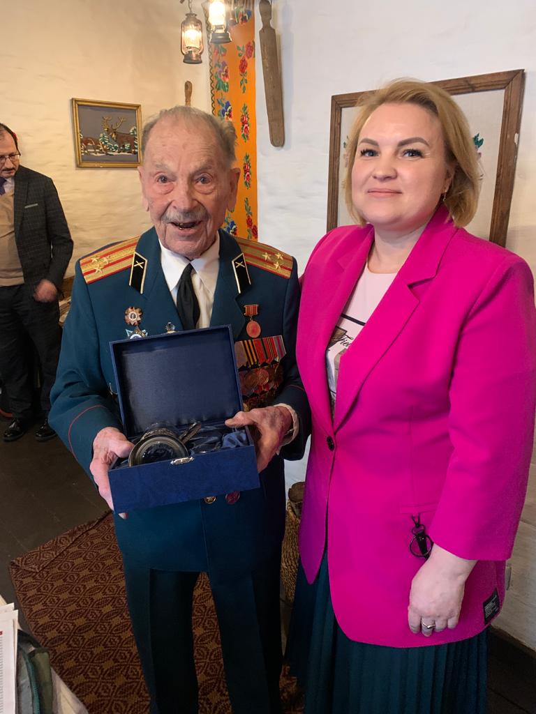 Ветеран Великой Отечественной Войны, полковник и почетный житель города Королёв - Козлов Николай Петрович отпраздновал свой 100-летний юбилей!