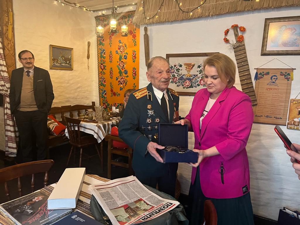 Ветеран Великой Отечественной Войны, полковник и почетный житель города Королёв - Козлов Николай Петрович отпраздновал свой 100-летний юбилей!