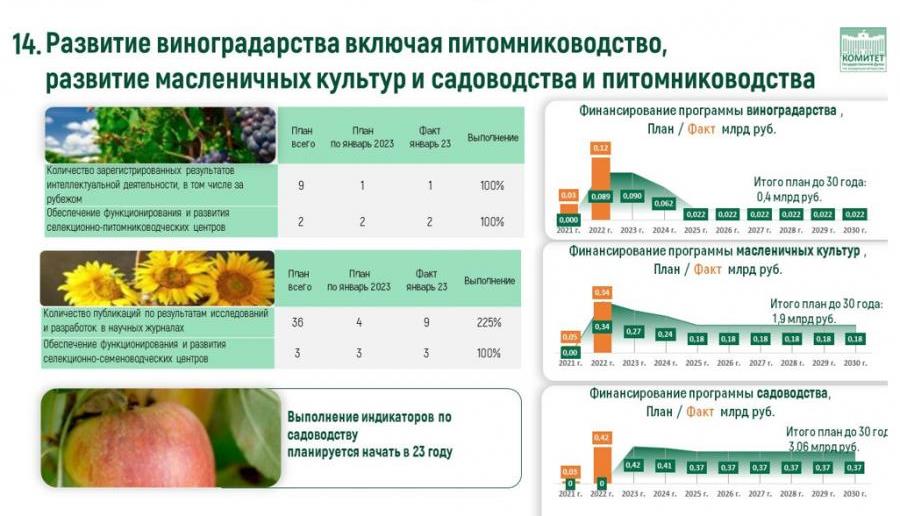 Доклад В.И. Кашина на тему: «О реализации Федеральной научно-технической программы развития сельского хозяйства»