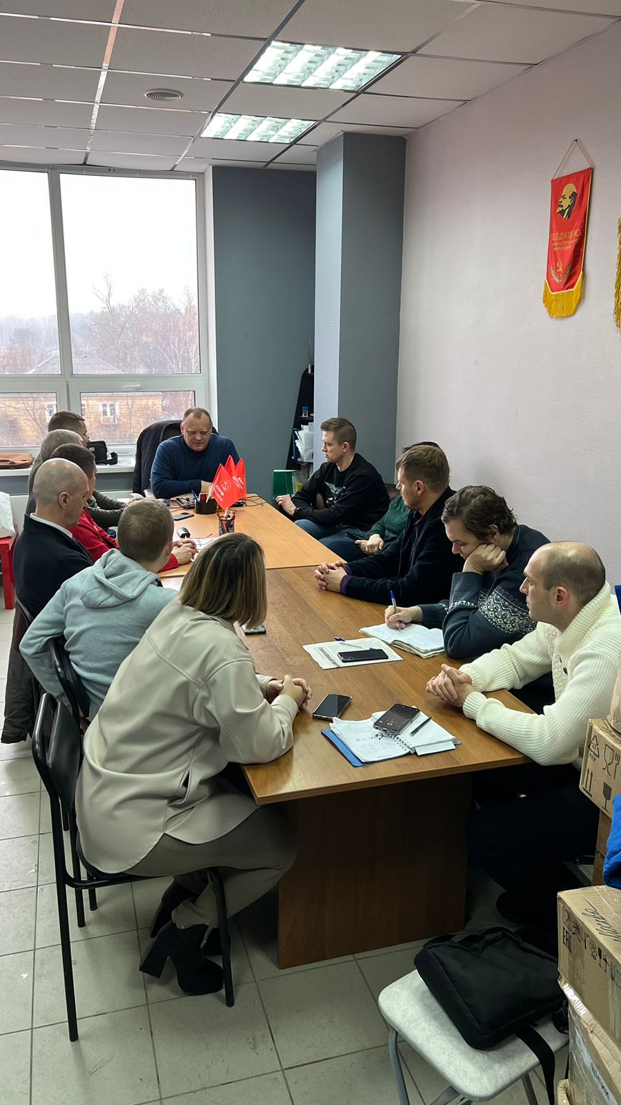 В штабе Балашихинского ГК КПРФ прошли политические занятия