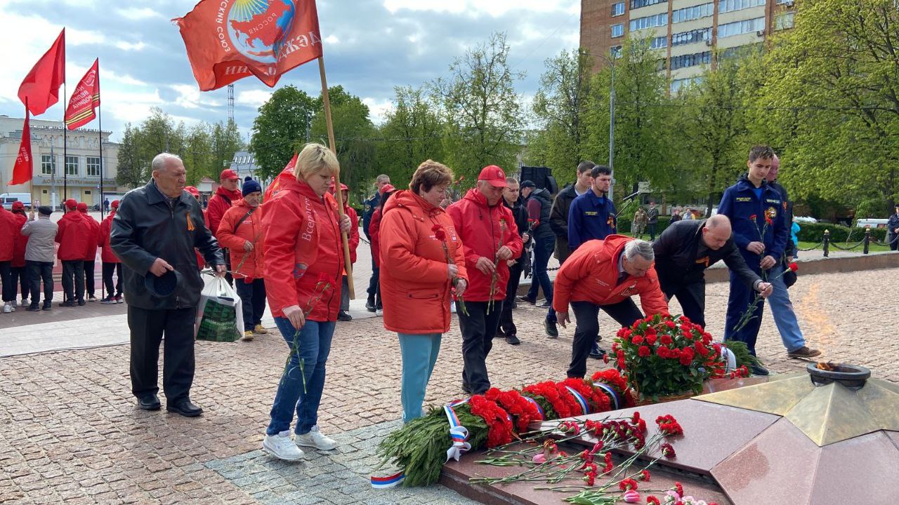 Коммунисты Подольского городского отделения КПРФ встретили участников автопробега «Наша Великая Родина»