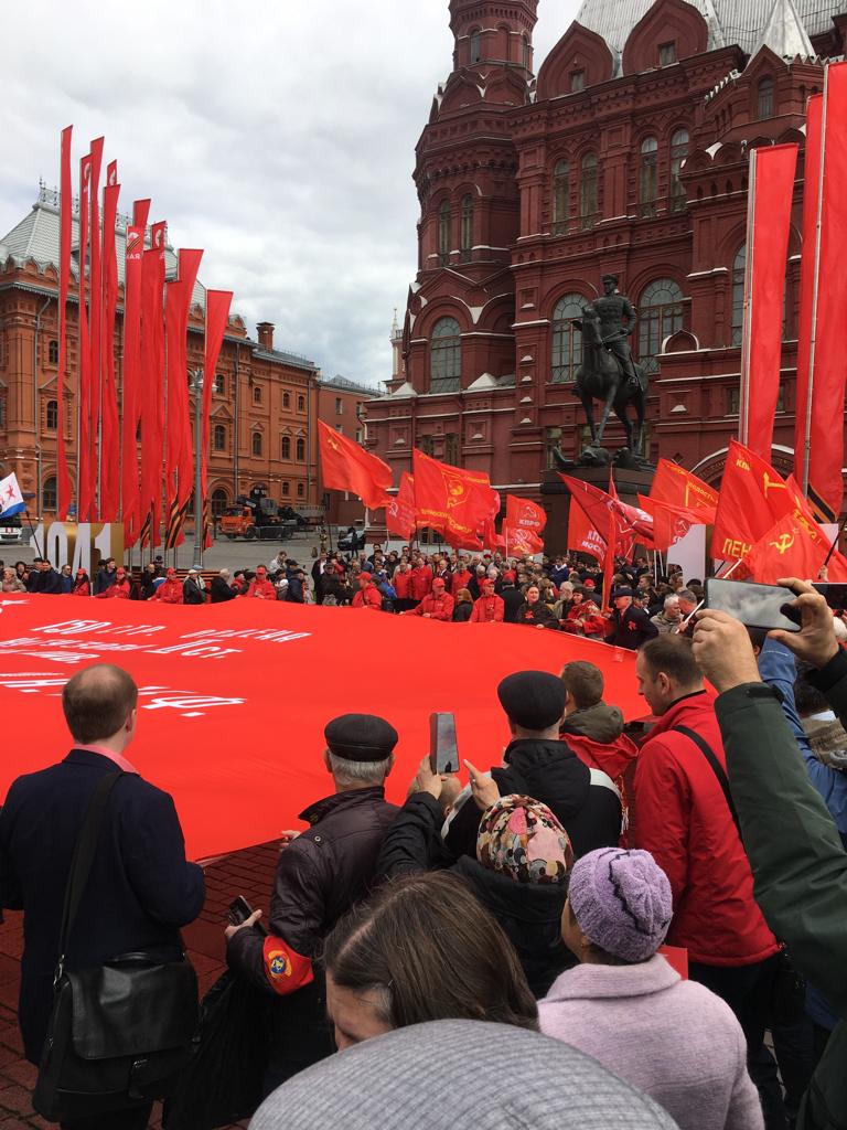 Клинские коммунисты приняли участие в праздничном мероприятии ко Дню Победы