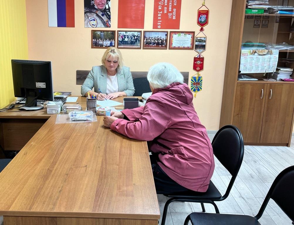 Личный прием с Совете ветеранов мкр. Чкаловский