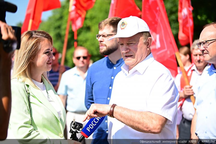 Начался рабочий визит Председателя ЦК КПРФ Г.А. Зюганова в Орловскую область