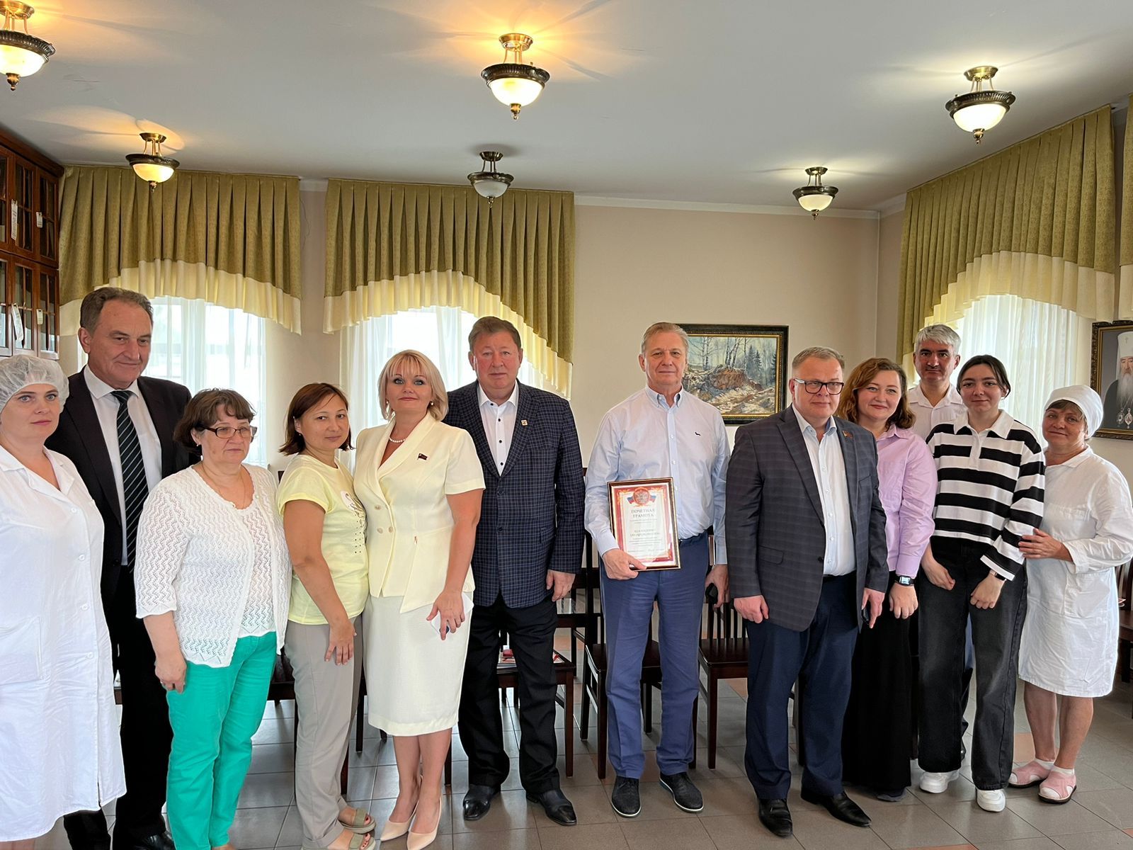 Заместитель Председателя ЦК КПРФ, Председатель Комитета Государственной Думы по аграрным вопросам В.И. Кашин посетил ЗАО «Щёлковохлеб»