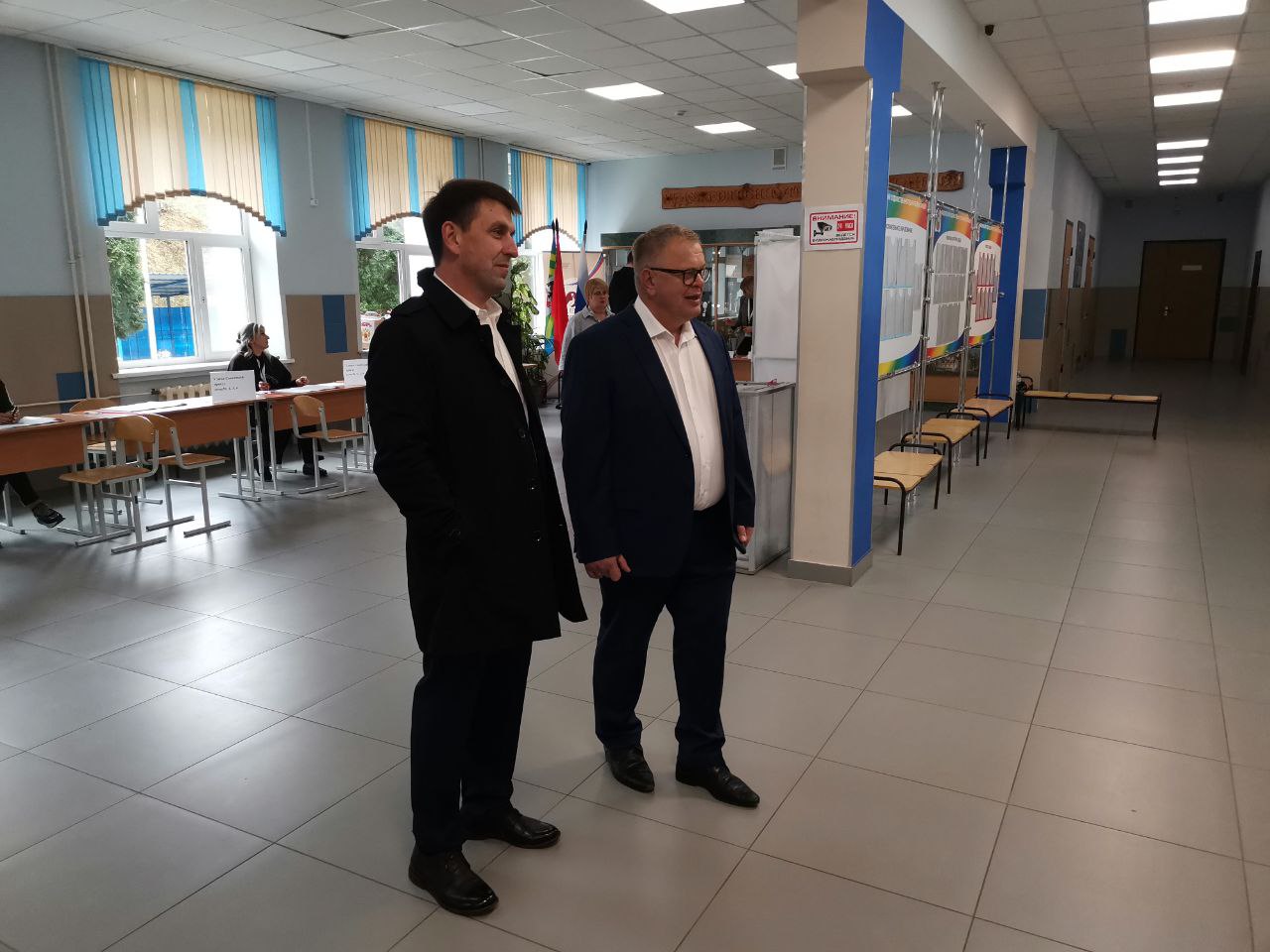 Кандидат на должность Губернатора Московской области от КПРФ Александр Наумов посетил избирательные участки в Ленинском городском округе
