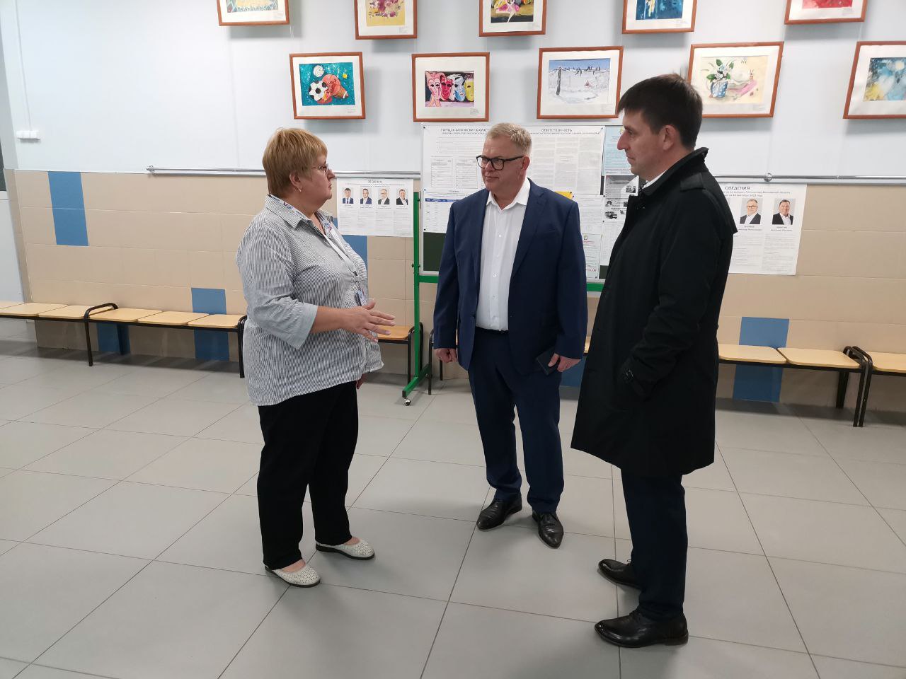 Кандидат на должность Губернатора Московской области от КПРФ Александр Наумов посетил избирательные участки в Ленинском городском округе
