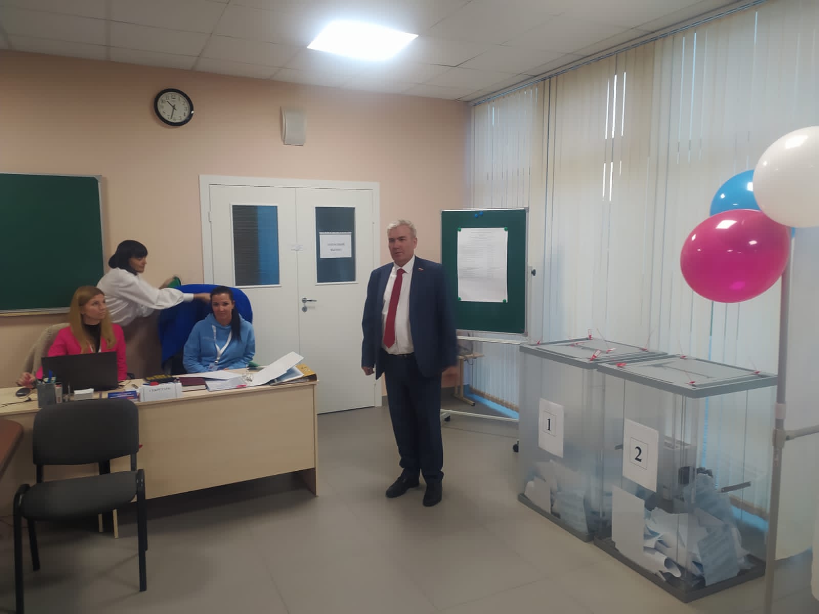 Контроль за ходом голосования в Люберцах