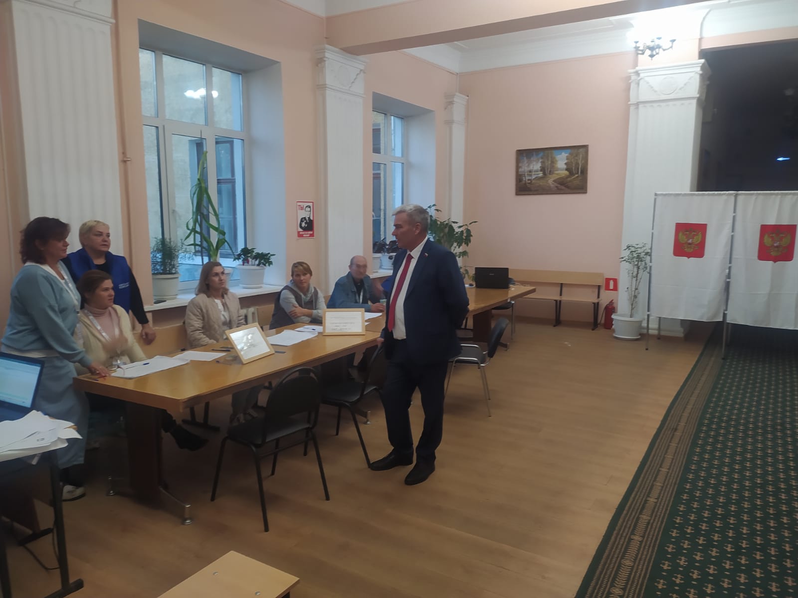 Контроль за ходом голосования в Люберцах