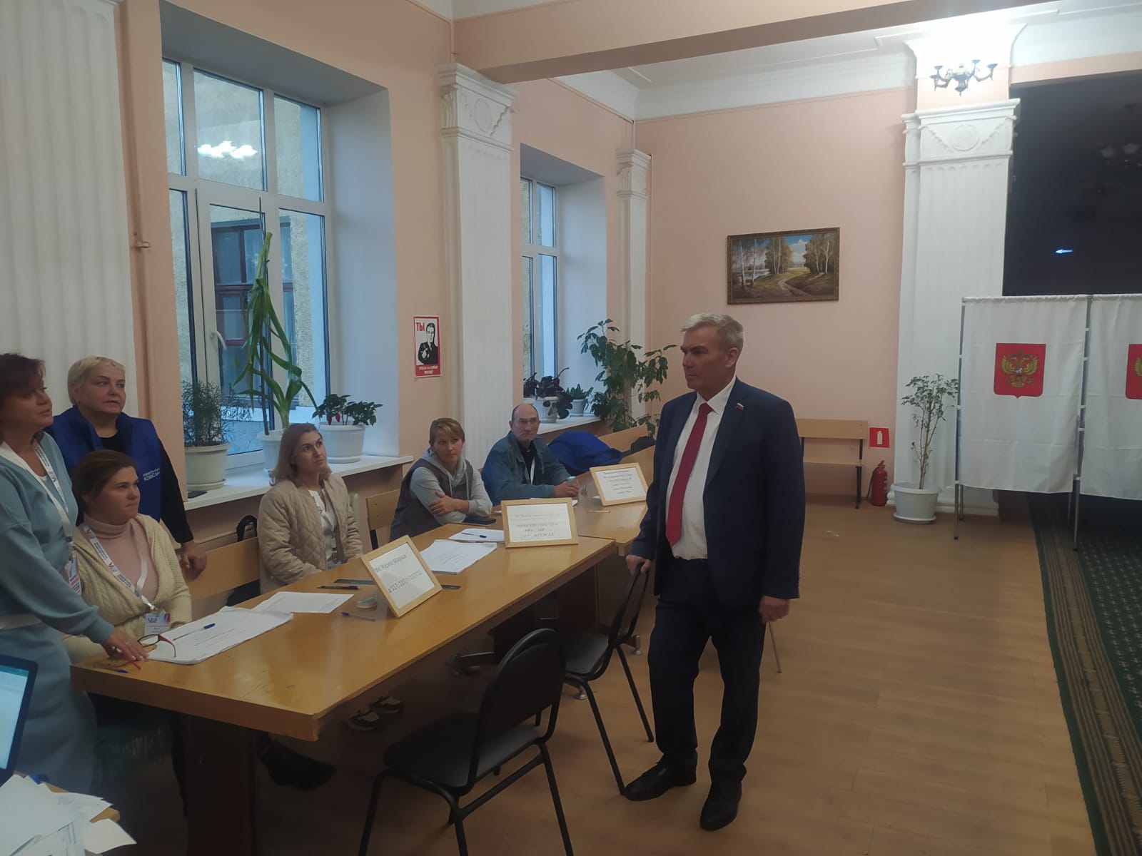 Контроль за ходом голосования в Люберцах