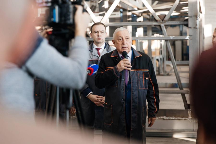 Кандидат в Президенты Российской Федерации Н.М. Харитонов побывал на оренбургском предприятии «Технопром»