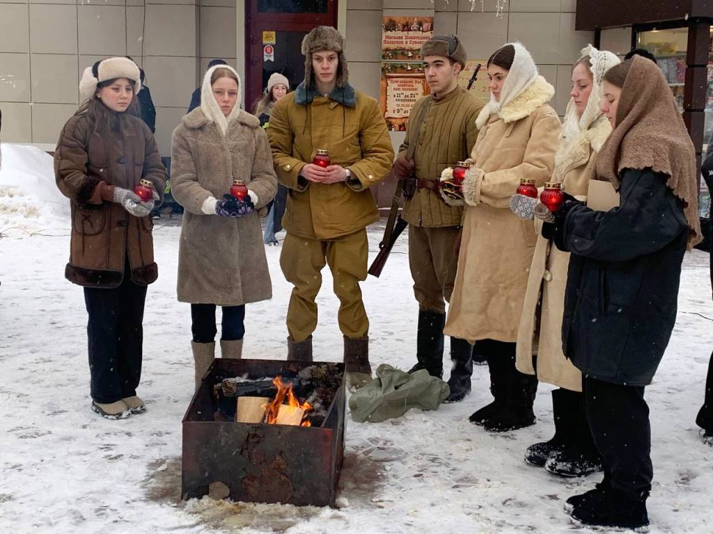 Пионеры Фрязино участвовали в памятной дате полного освобождения Ленинграда